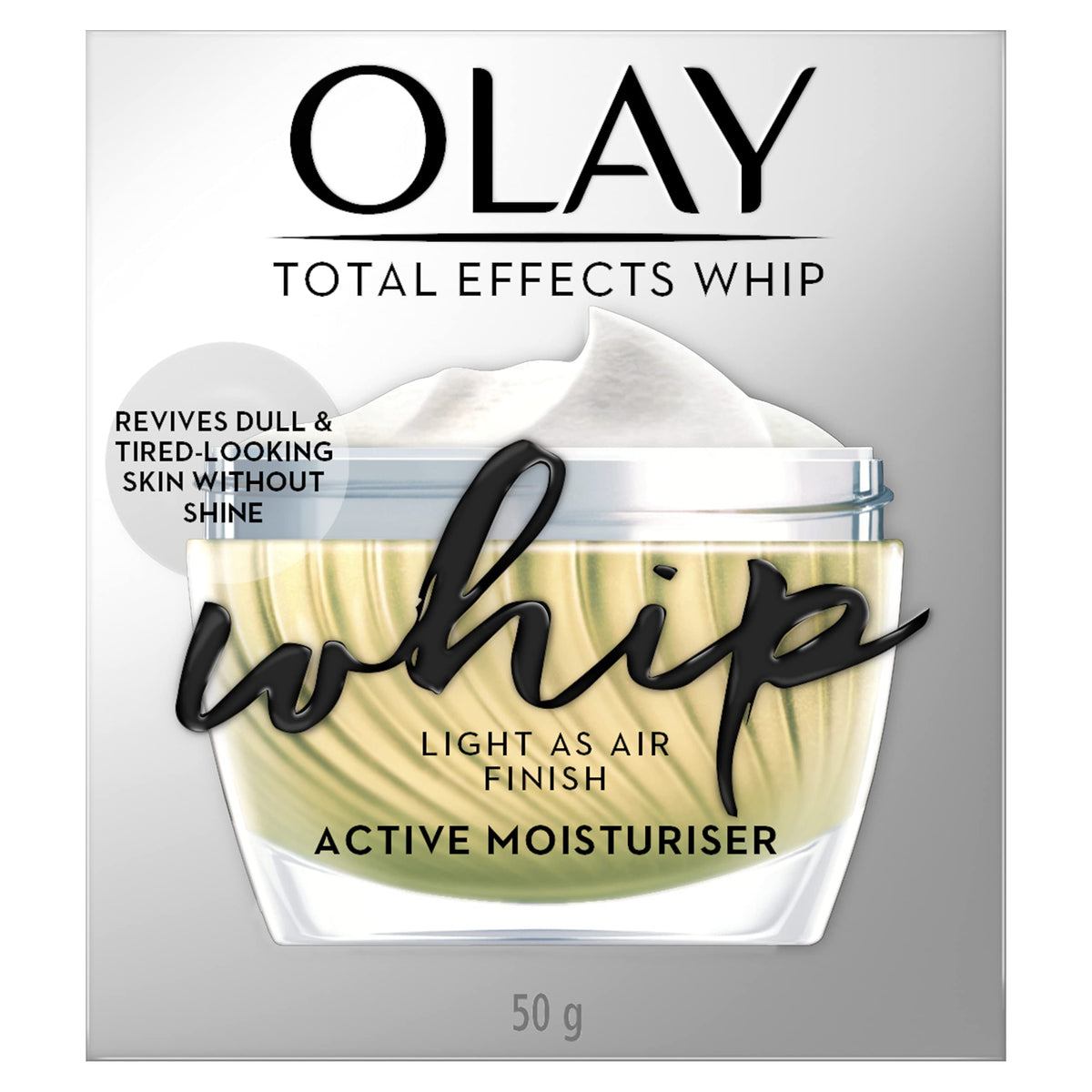 Olay Total Effect Whip Face Moist Charger, 50G, 1.76 (Pack of 1)
