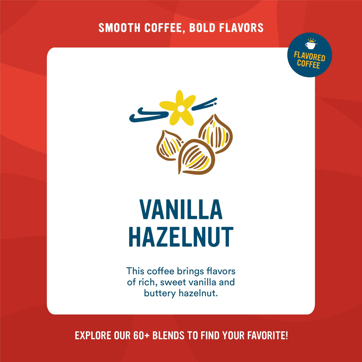 Cameron's Coffee Single Serve Pods, Flavored, Vanilla Hazelnut, 96 Count