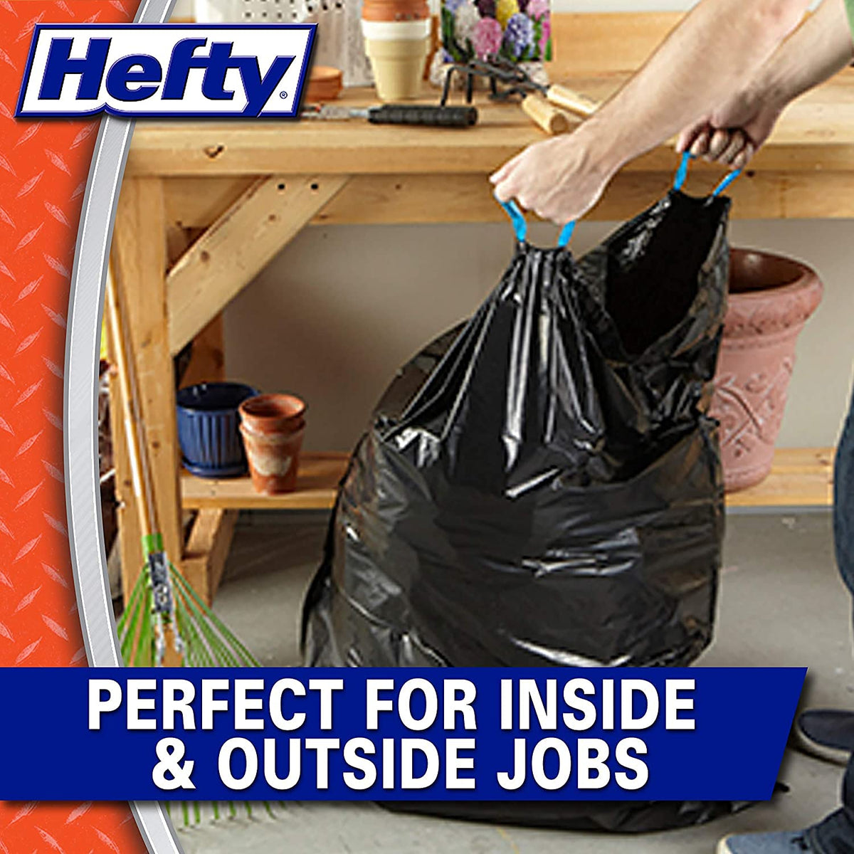 Hefty Extra Strong Trash Large Drawstring Trash Bags (Pack of 2)