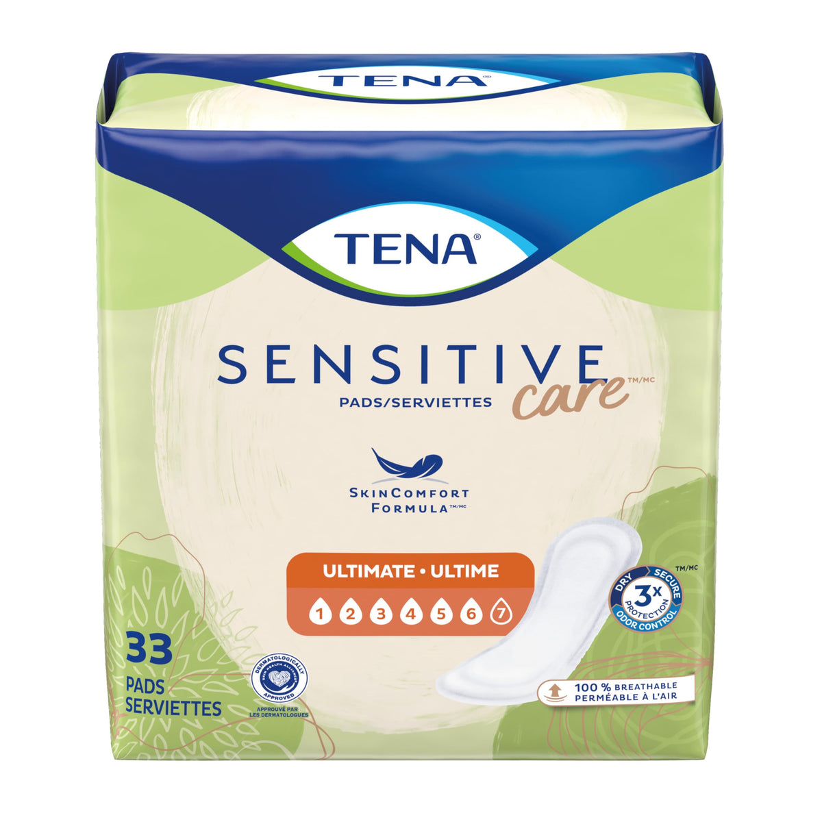 Tena Intimates Ultimate Absorbency Incontinence/Bladder Control Pad, Regular Length, 33 Count (Packaging May Vary)