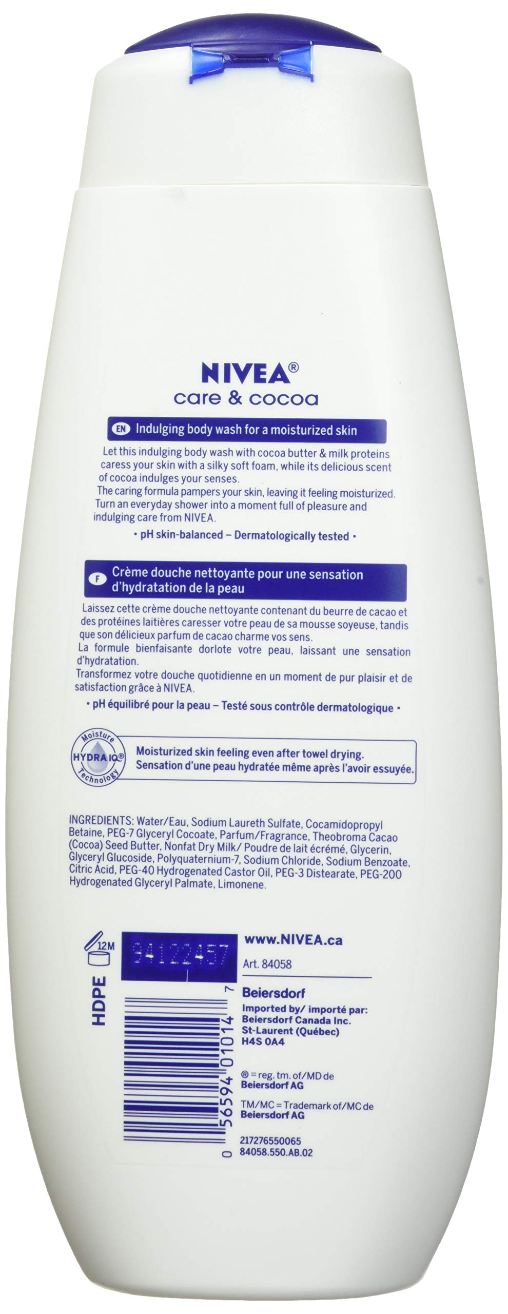 Nivea Care & Cocoa Body Wash, 500mL