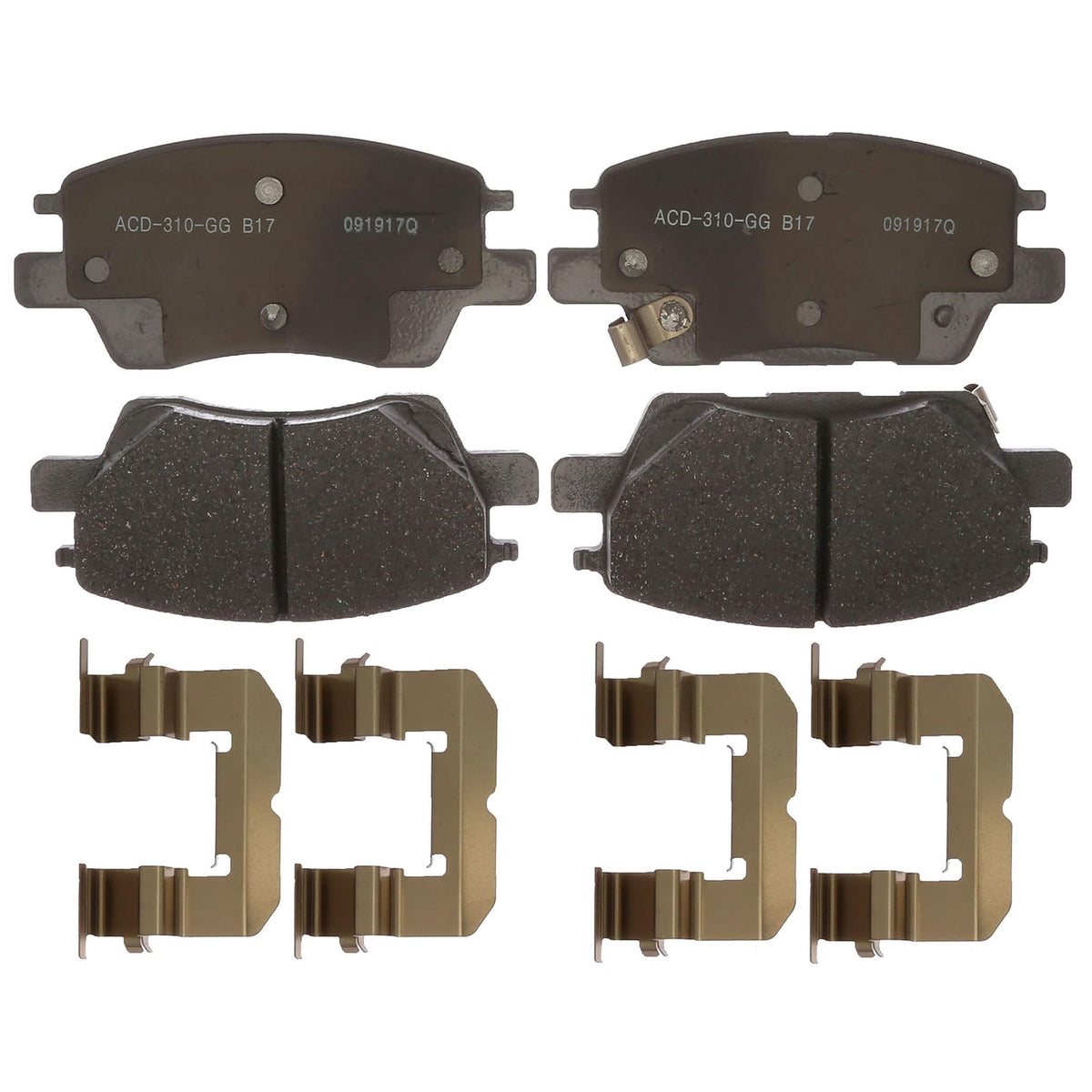 ACDelco Silver 14D1844CH Ceramic Front Disc Brake Pad Set