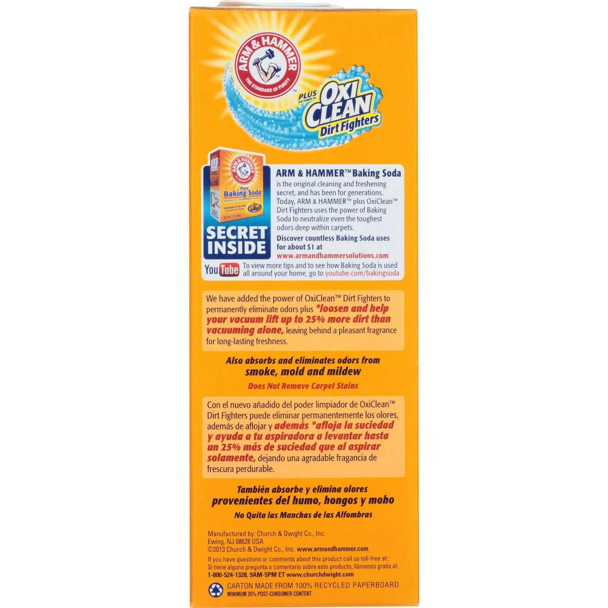 Arm & Hammer Pet Fresh Carpet & Litter Odor Eliminator Plus Oxi Clean Dirt Fighters (6 Packs of 16.3 Oz. ea)