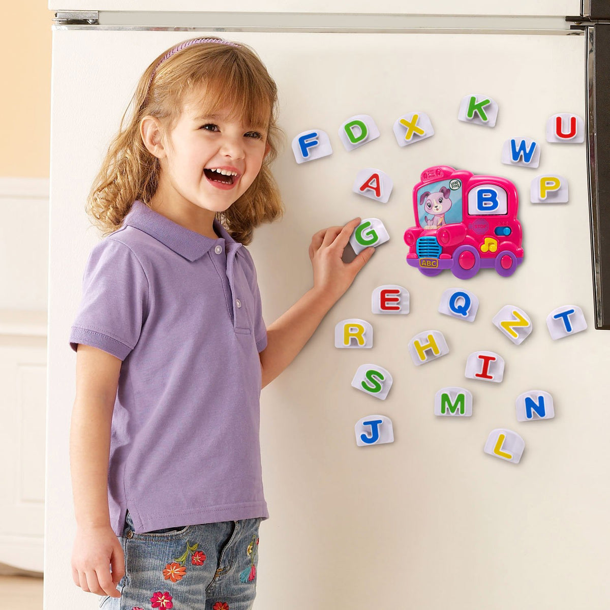 LeapFrog Fridge Phonics Magnetic Letter Set, Pink