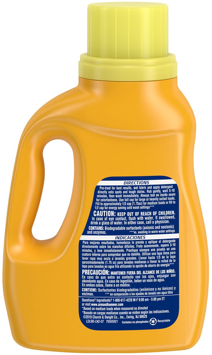 Arm & Hammer Detergent Plus oxi clean fresh scent 43.75 oz. bundle 4
