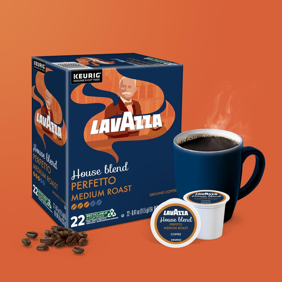 Lavazza K-Cup Portion Pack for Keurig Brewers, Perfetto, 44 Count
