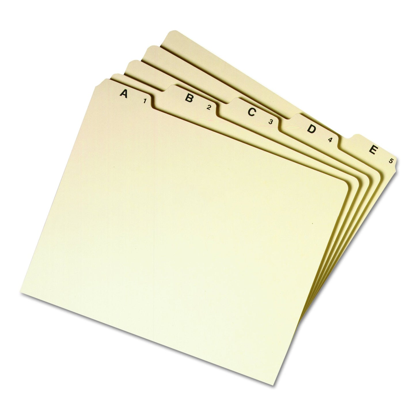 Smead 50176 Recycled Top Tab File Guides, Alpha, 1/5 Tab, Manila, Letter (Set of 25)