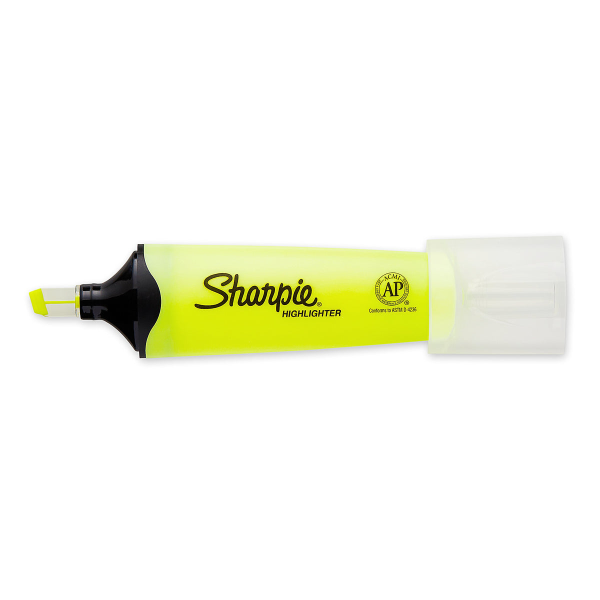SHARPIE Clear View Chisel Tip Highlighters, Yellow (1904613)