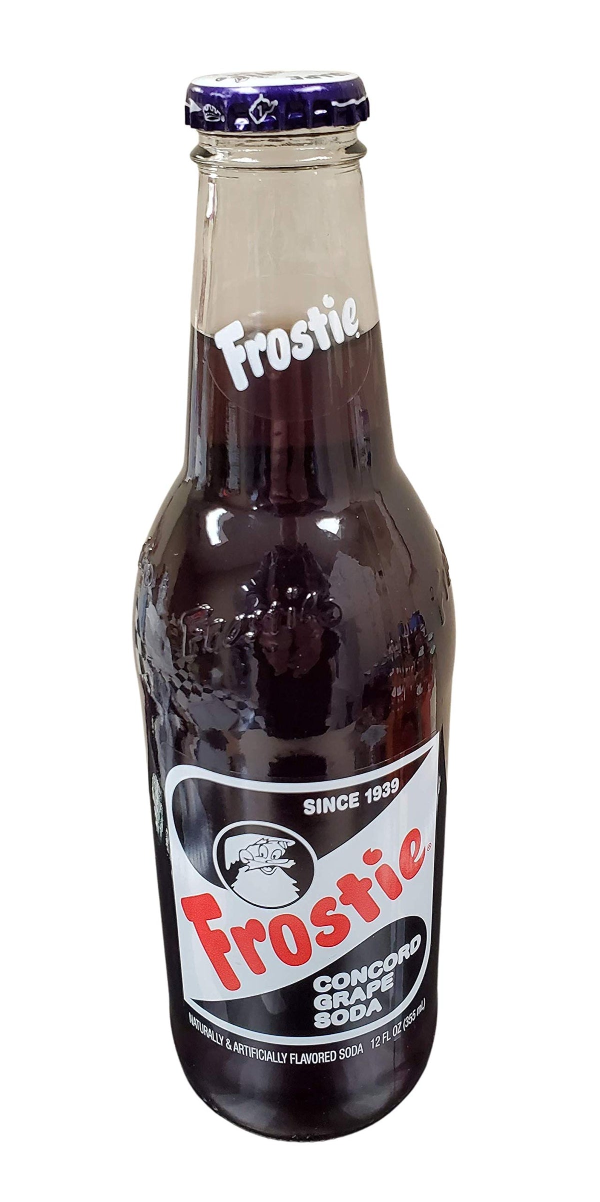 Frostie Soda 12 Ounce Glass Bottles (Grape, 4)