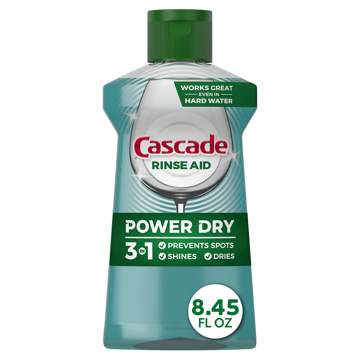 Cascade Power Dry Dishwasher Rinse Aid, 8.45 fl oz