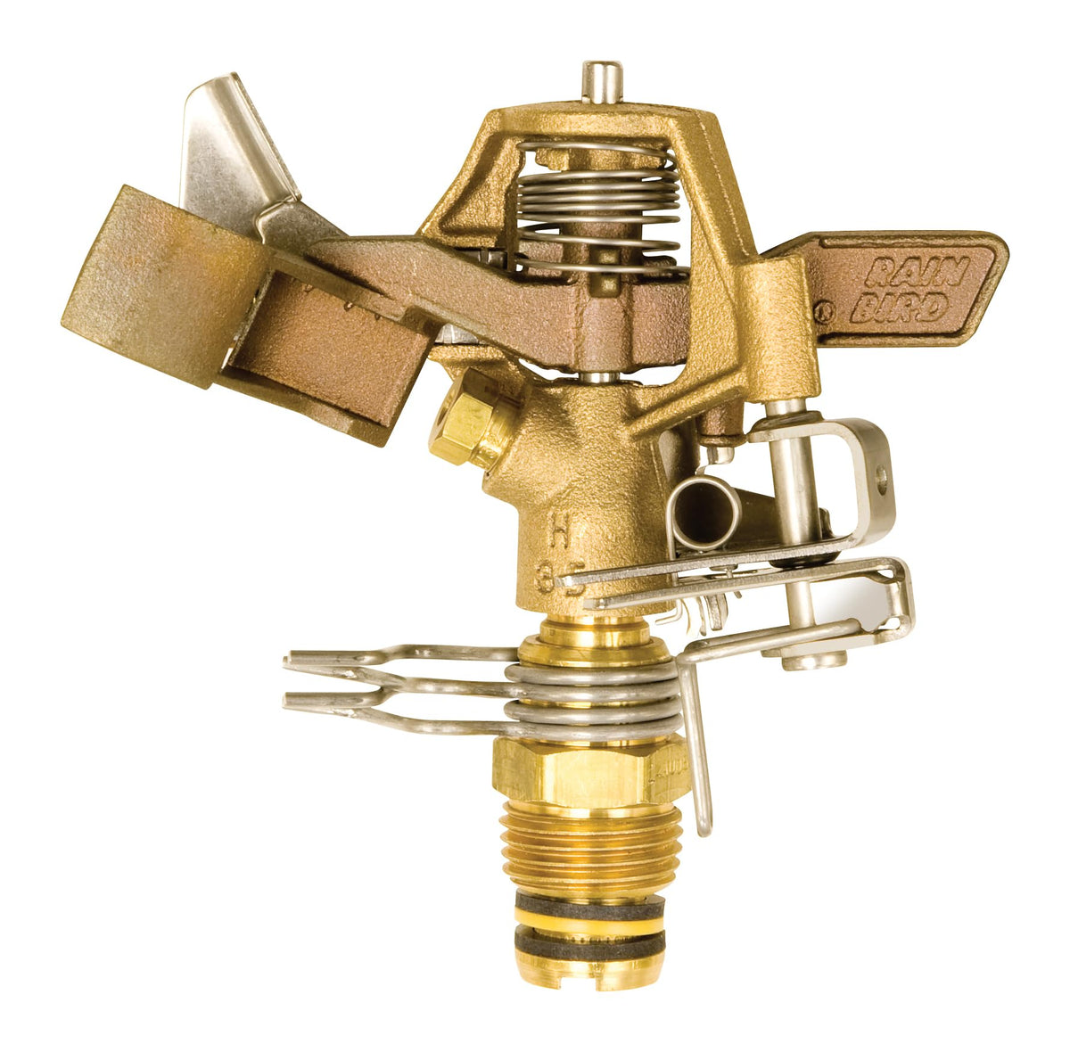 Rain Bird 25PJDAC Brass Impact Sprinkler, Adjustable 20Â° - 360Â° Pattern, 20' - 41' Spray Distance