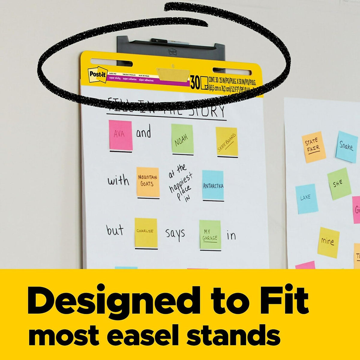 Post-it® Post it Super Sticky Mini Easel Pad