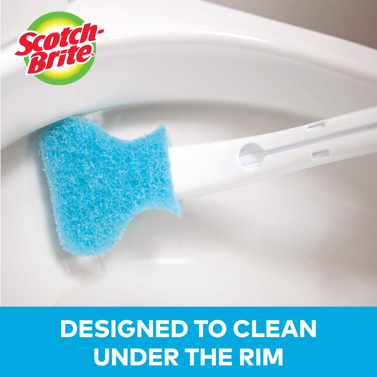 Scotch-Brite Basic Disposable Toilet Bowl Scrubber, 18 Refills