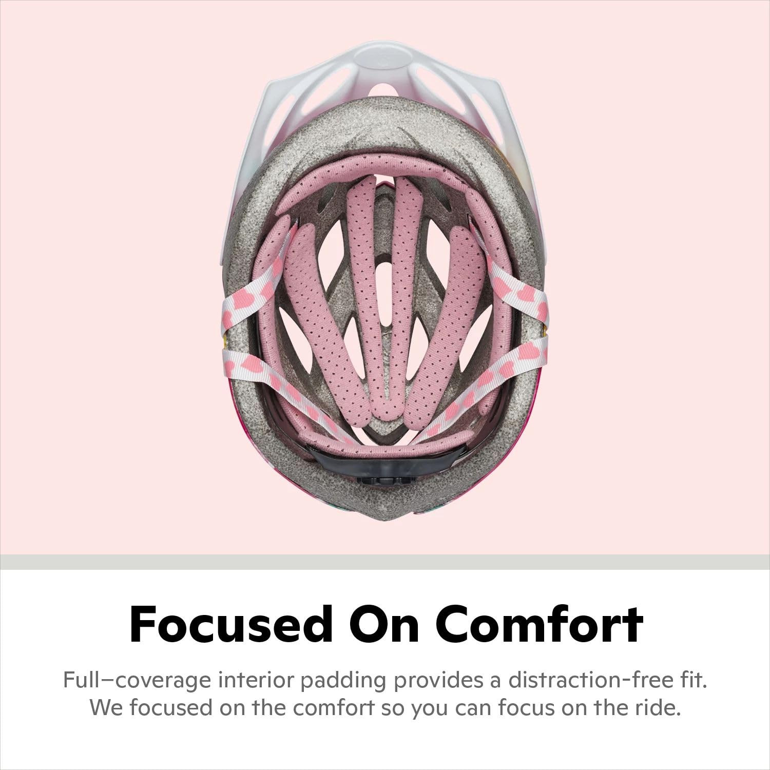 Schwinn Thrasher Kids Bike Helmet, Boys And Girls, Fits 50 - 54cm Circumference, Ages 5-8 Year Olds, Lightweight, Detachable Visor, CPSC Safety Certified, Child, Pink/Hearts
