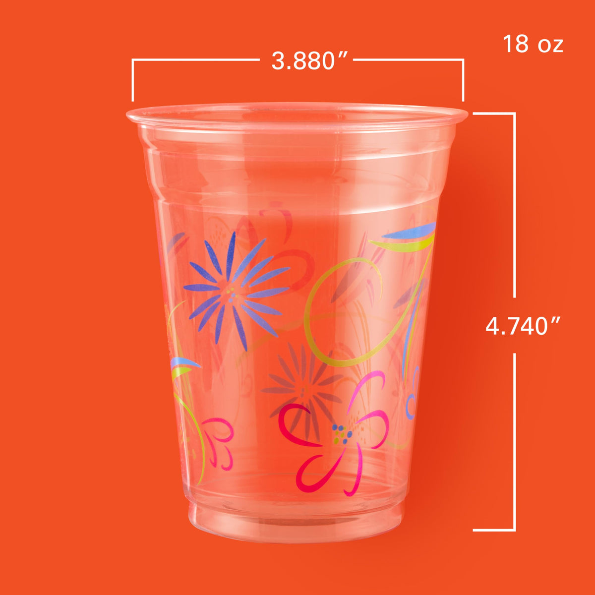 Hefty Party Perfect Clear Plastic Cups, 18 Ounce, 20 Count