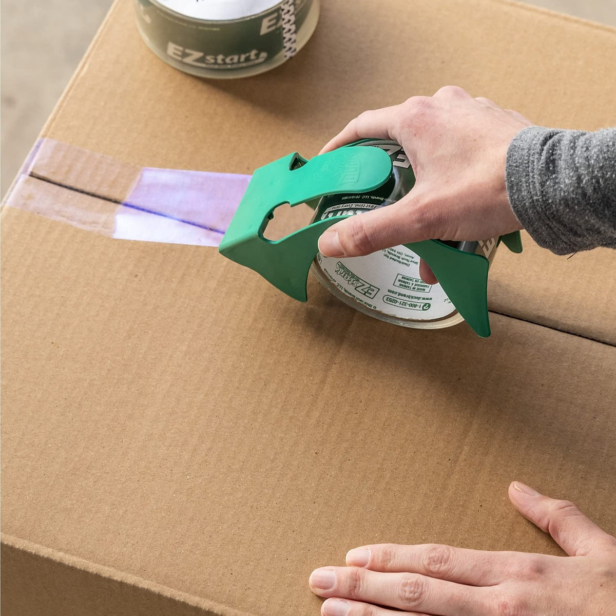 Duck CS60C EZ Start Premium Packaging Tape, 1.88-Inch x 60yds, 3-Inch Core, Clear