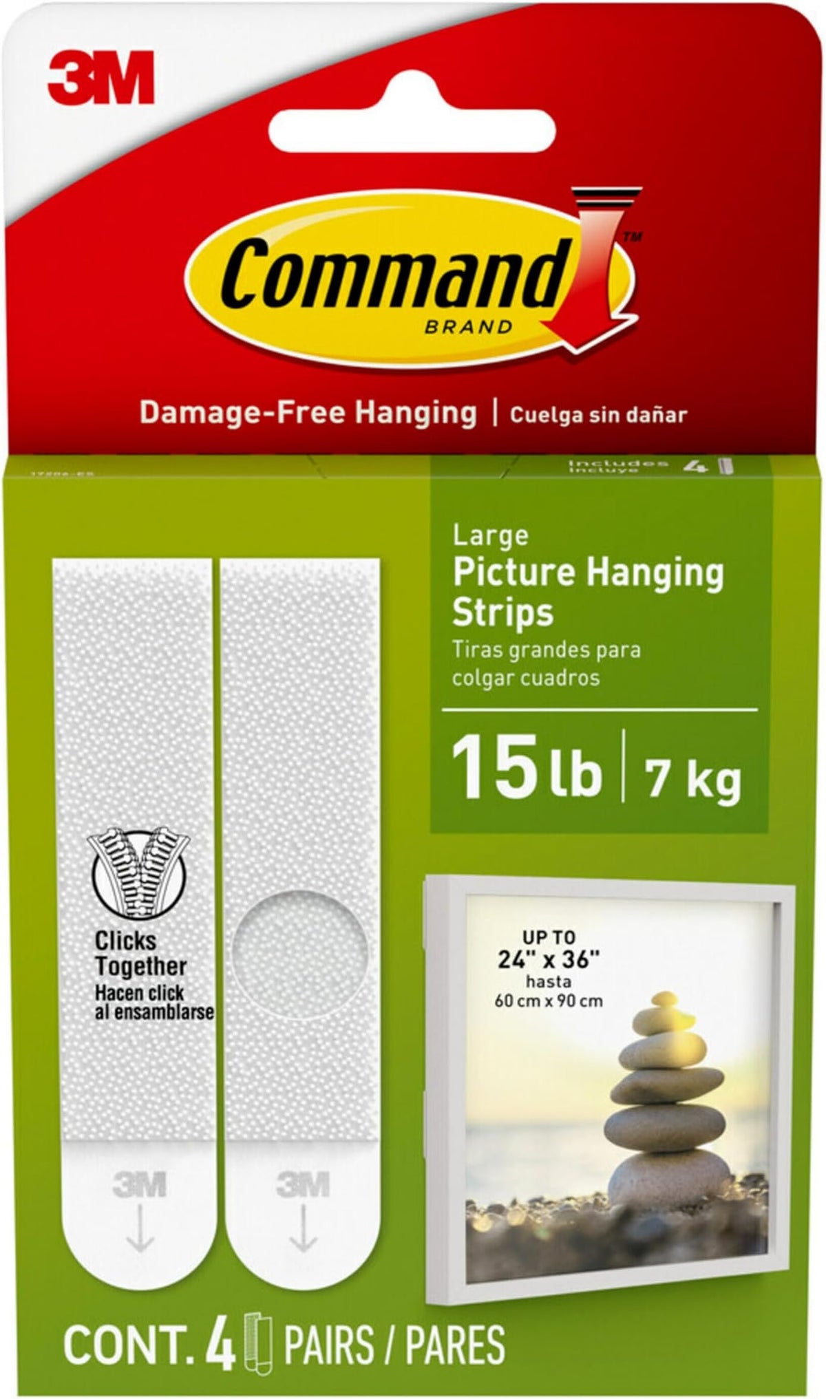 3M Command Hanging Strips 4P BL product image 1