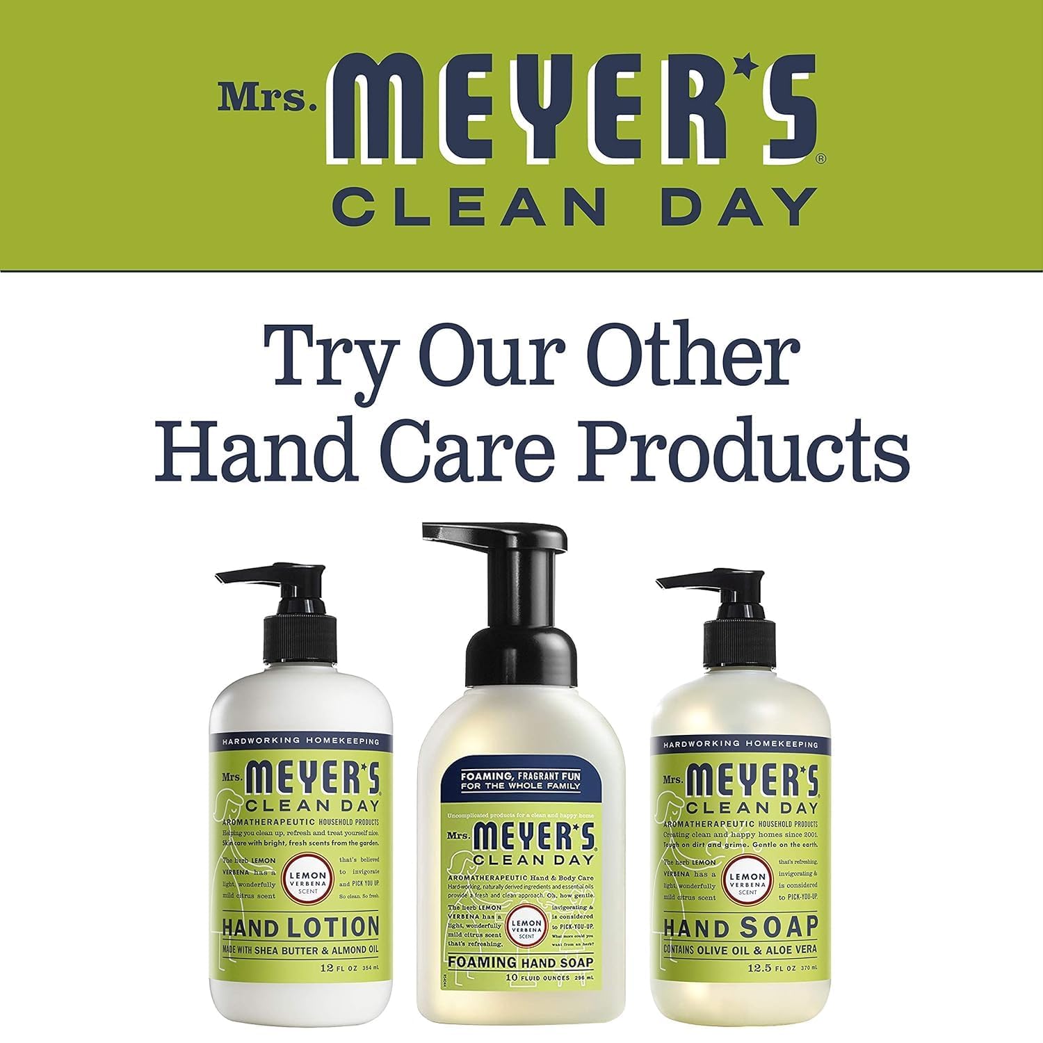 Mrs. Meyer's Clean Day Organic Lemon Verbena Scent Liquid Hand Soap 12.5 oz. (Pack of 6)
