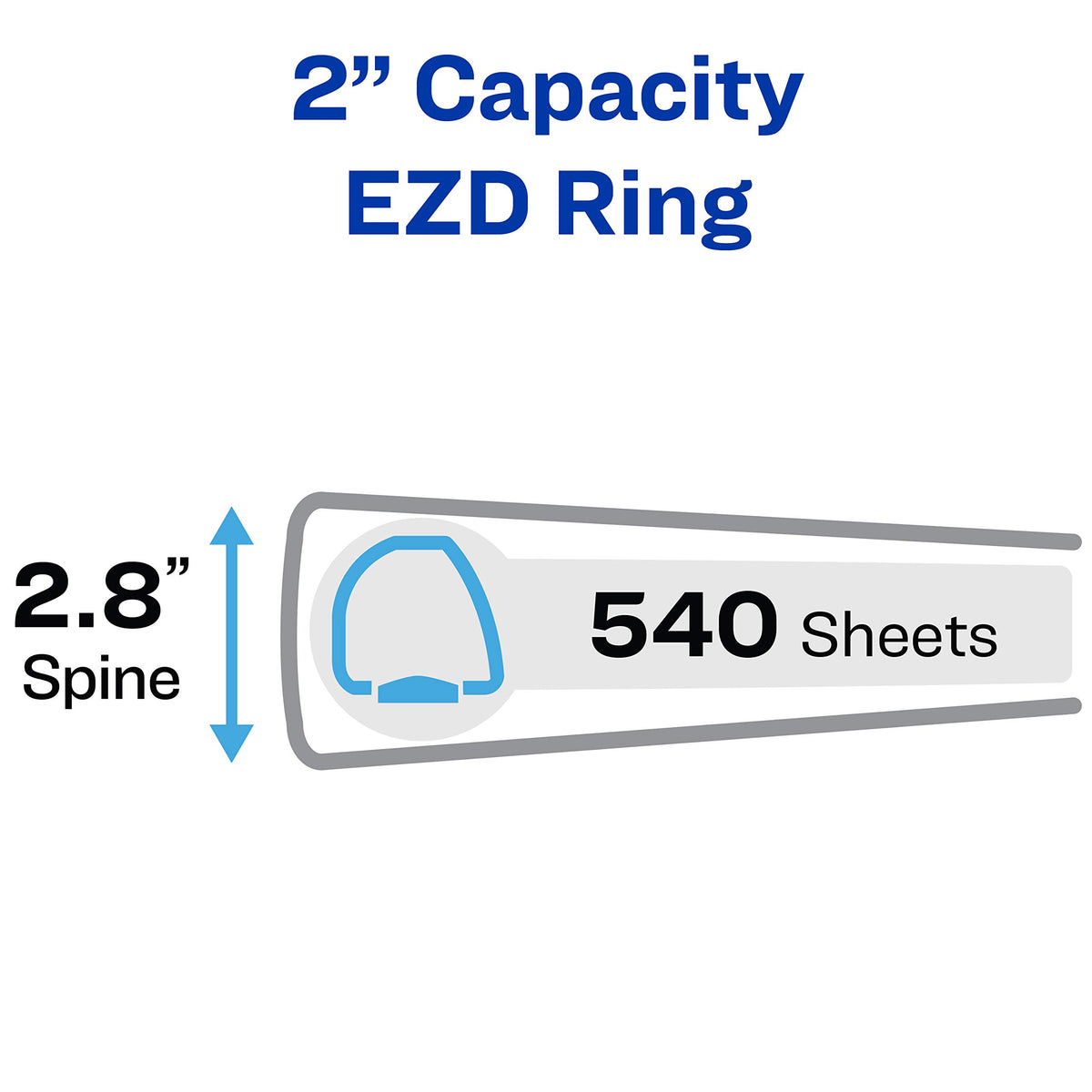 Avery Heavy-Duty Binder with 2-Inch One Touch EZD Ring, Maroon (79362)