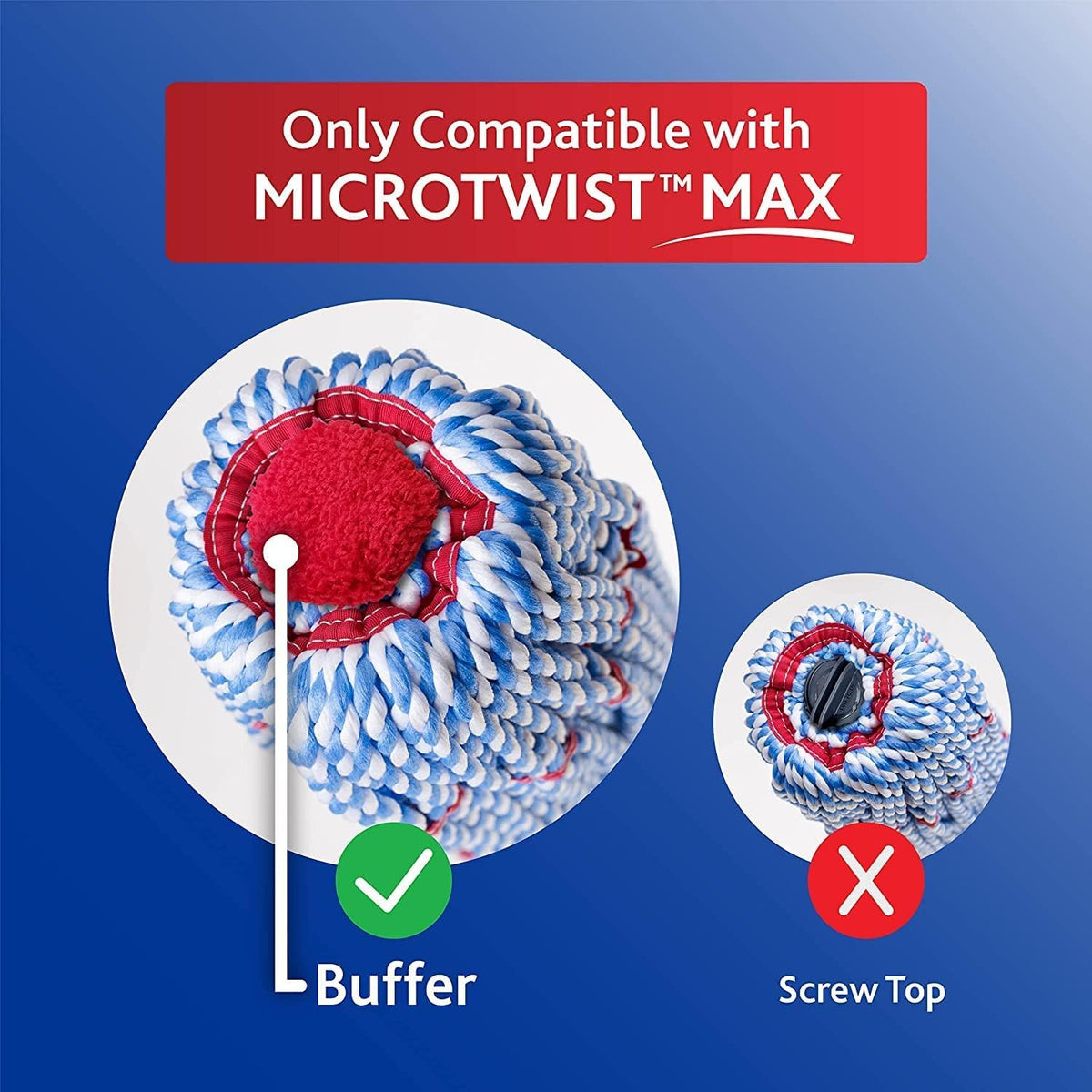 O-Cedar MicroTwist Microfiber Twist Mop Refill (Pack of 3)