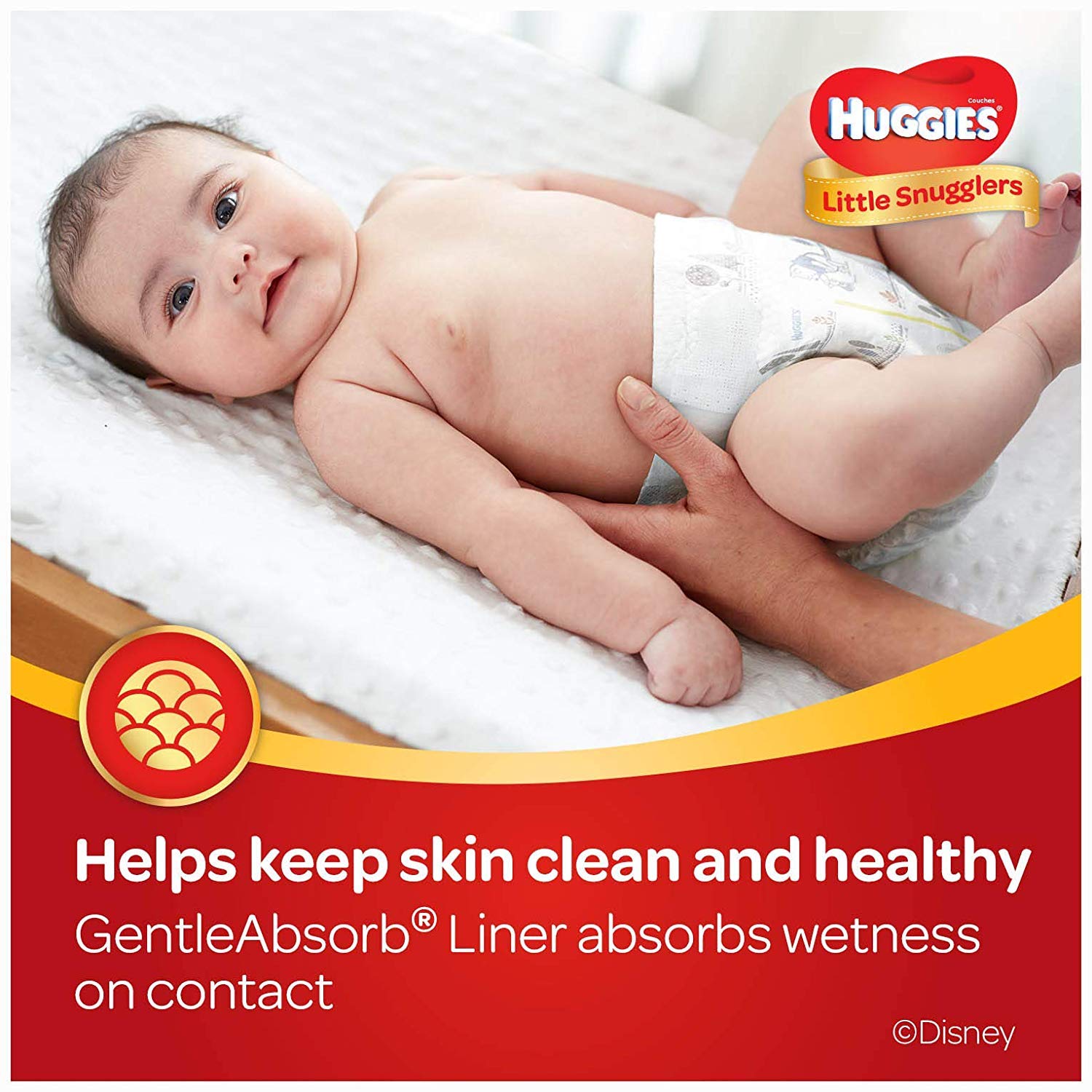 Huggies Little Snugglers Baby Diapers, Size Newborn, 132 Count, GIANT PACK (Packaging may Vary)