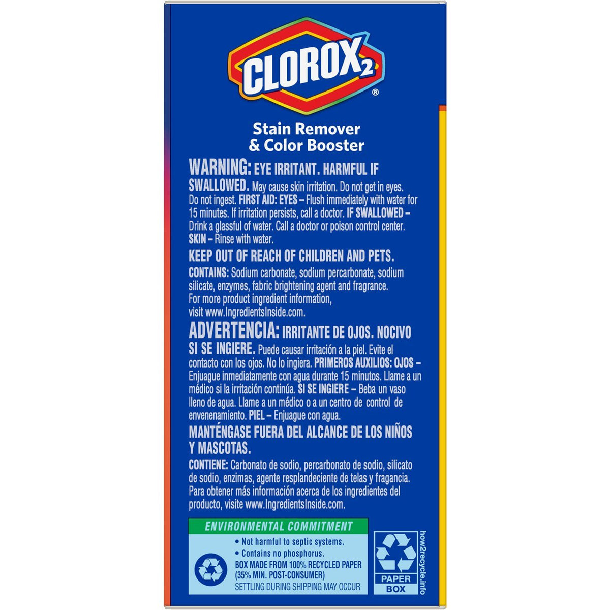 Clorox 2 Laundry Powder, 49.2 Ounce