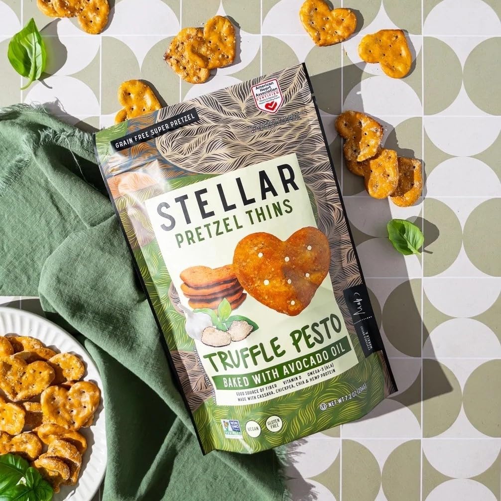 Pretzel Thins Truffle Pesto, 7.2 OZ.