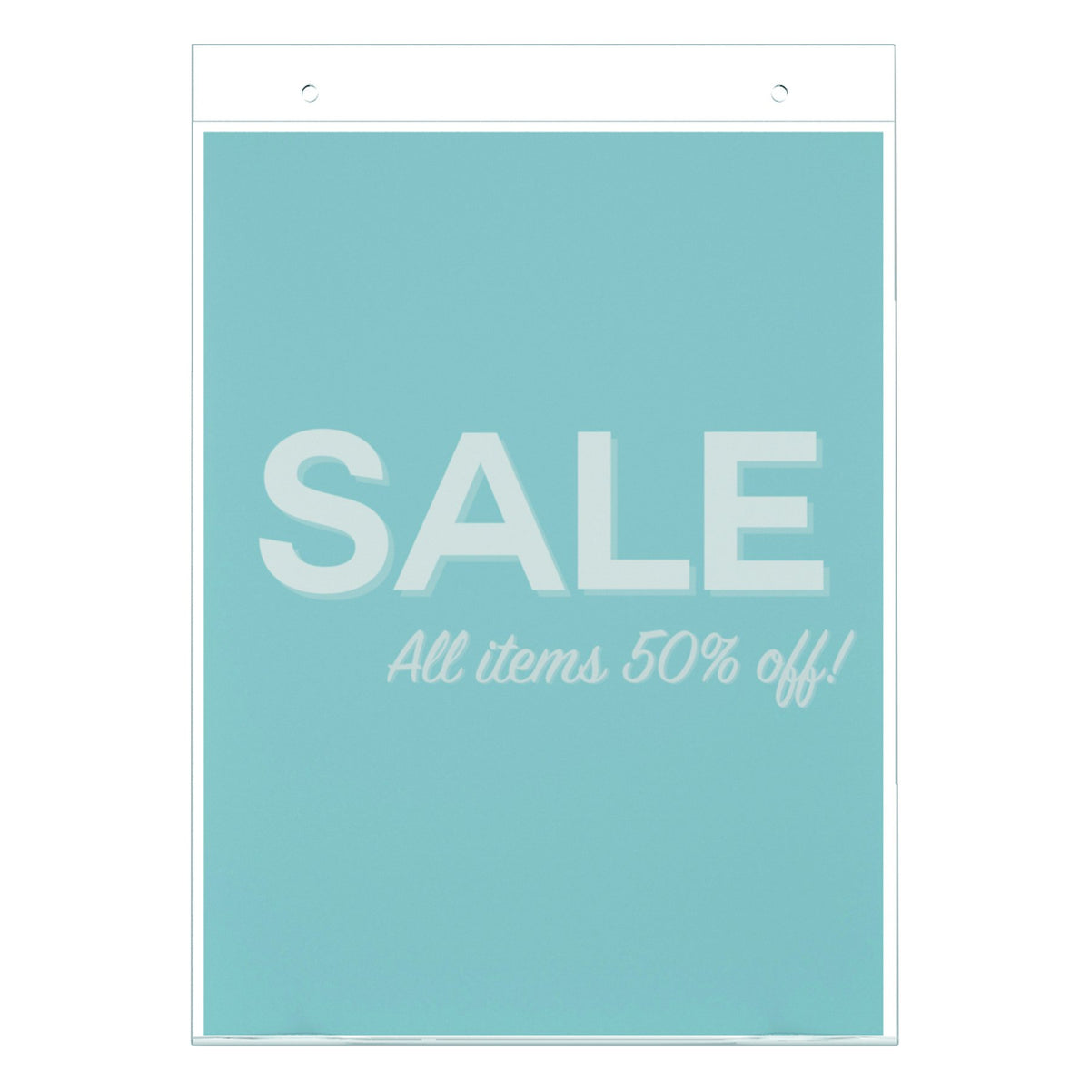 Deflecto Classic Image Wall Mount Sign Holder, Single-Sided, Vertical, 8.5" x 11", Clear (68201), Model:WM-8511-1