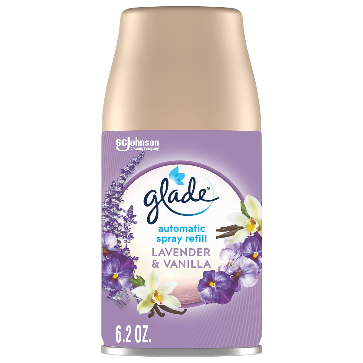 Glade Automatic Spray Refill, Air Freshener, Lavender & Vanilla, 6.2 oz