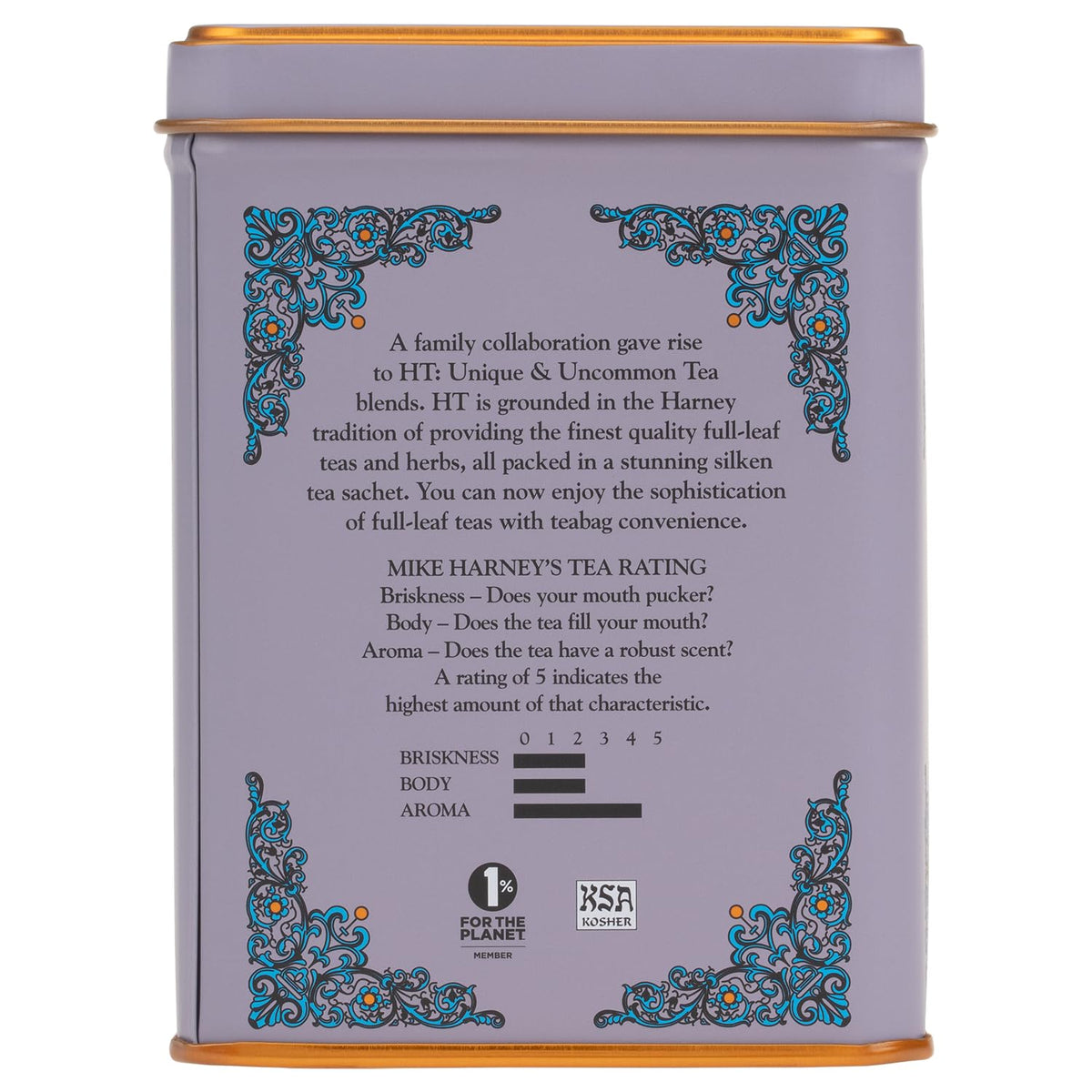 Harney & Sons Caffeinated Tea Tin Sachets, Black Currant, 20 Count