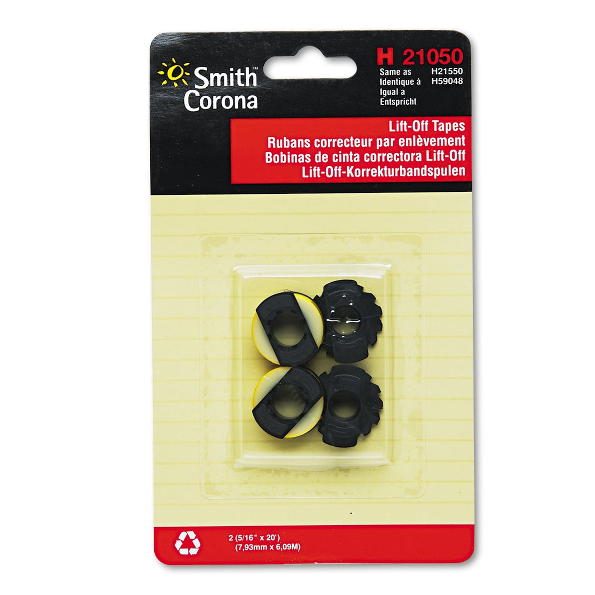 Smith Corona C21050 LIFT-OFF TAPE, 2/PACK