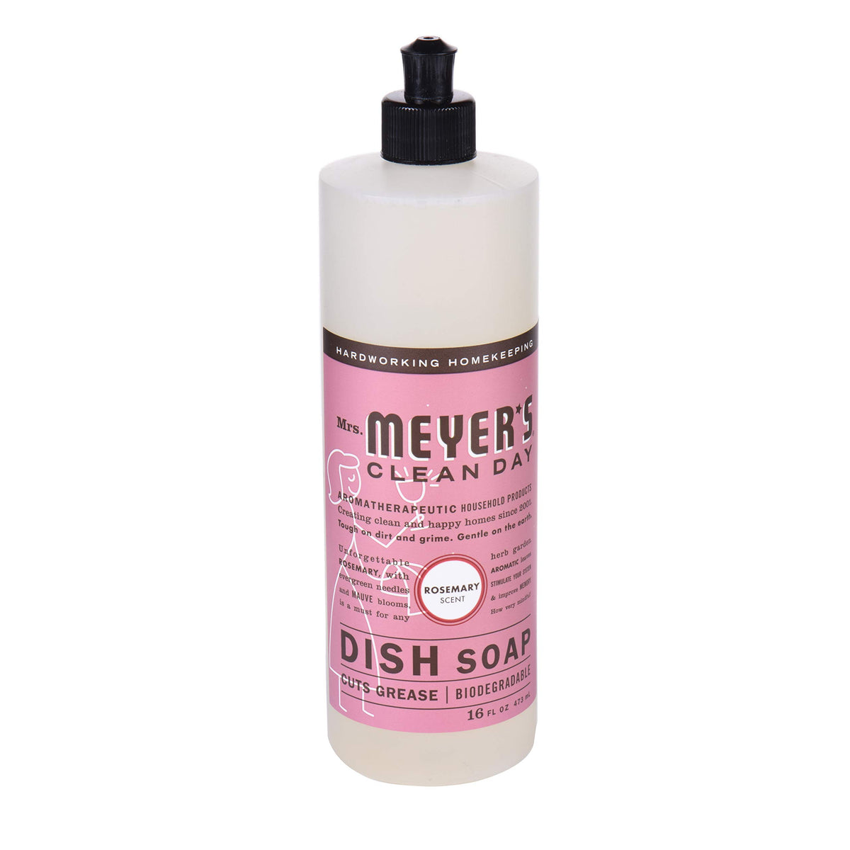 Mrs Meyer's, Liquid Dish Soap Rosemary, 16 Fl Oz