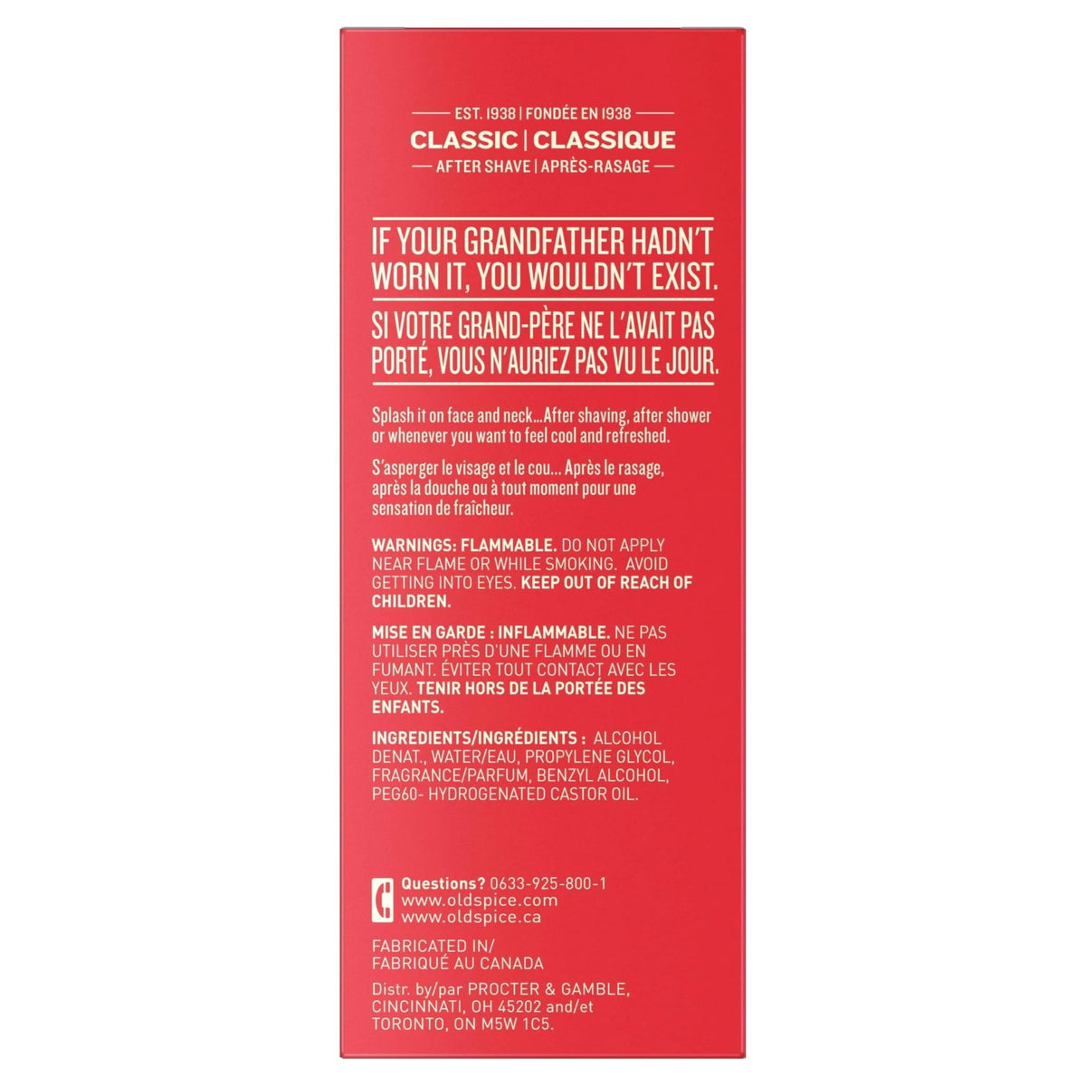Old Spice Classic After Shave 6.37 oz