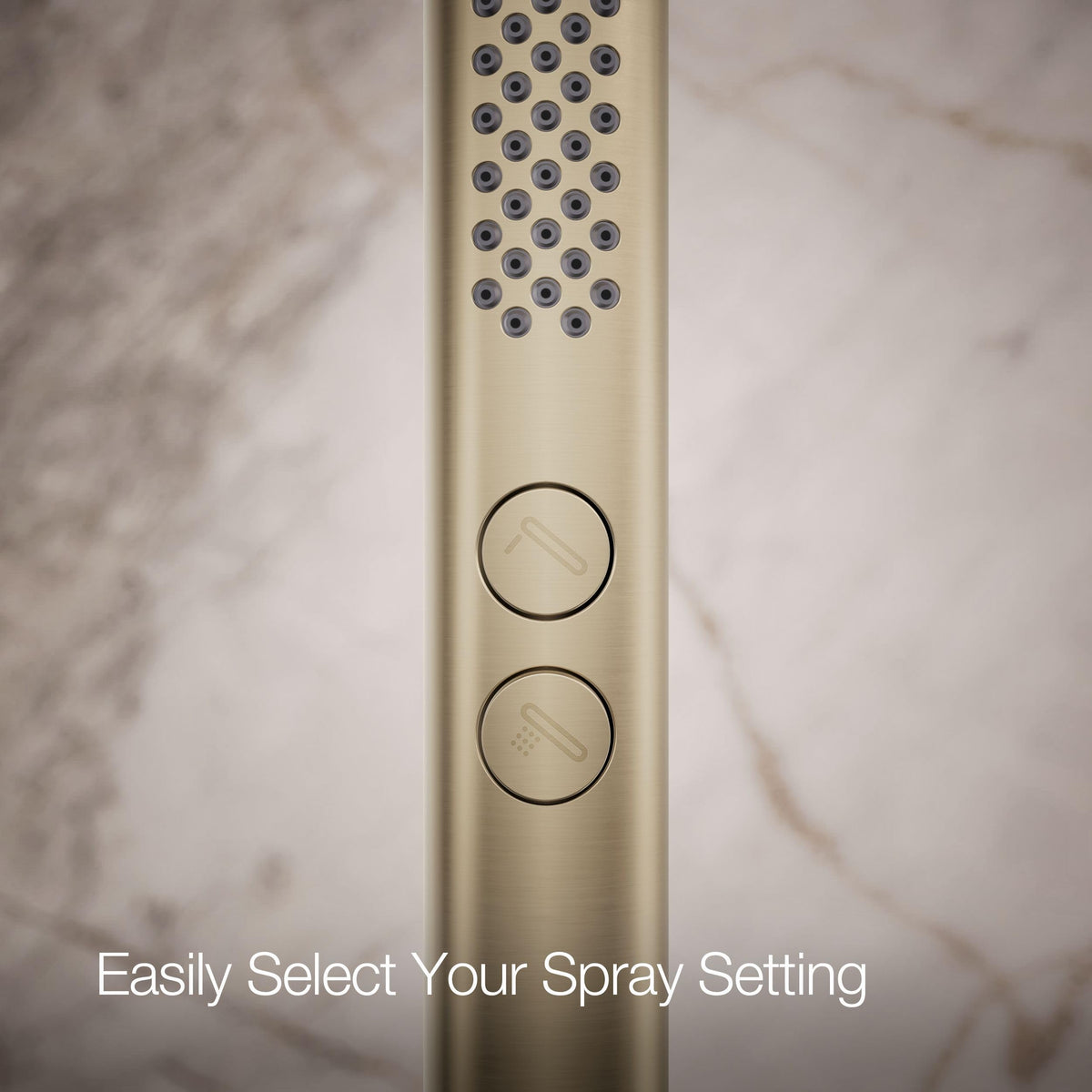 Kohler 21335-G-BV Shift®+ Round two-function handshower, 1.75 gpm, Vibrant Brushed Bronze