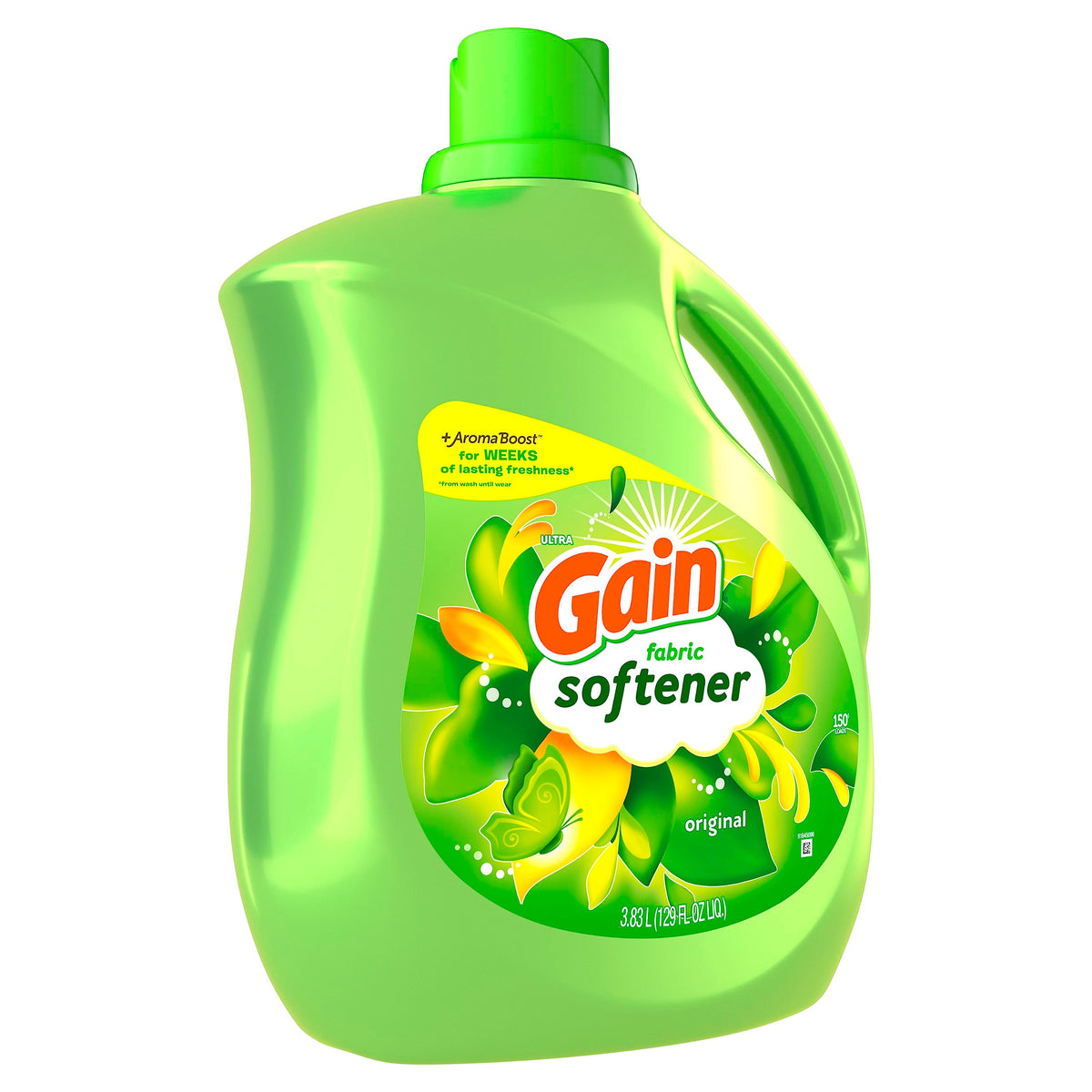 Gain Laundry Fabric Softener Liquid, Original, 129 Fl Oz 150 Loads