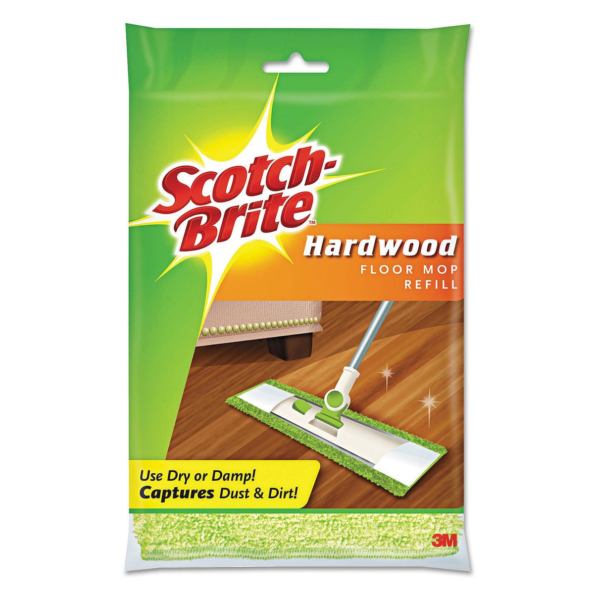 Scotch-Brite Microfiber Hardwood Floor Mop,Green