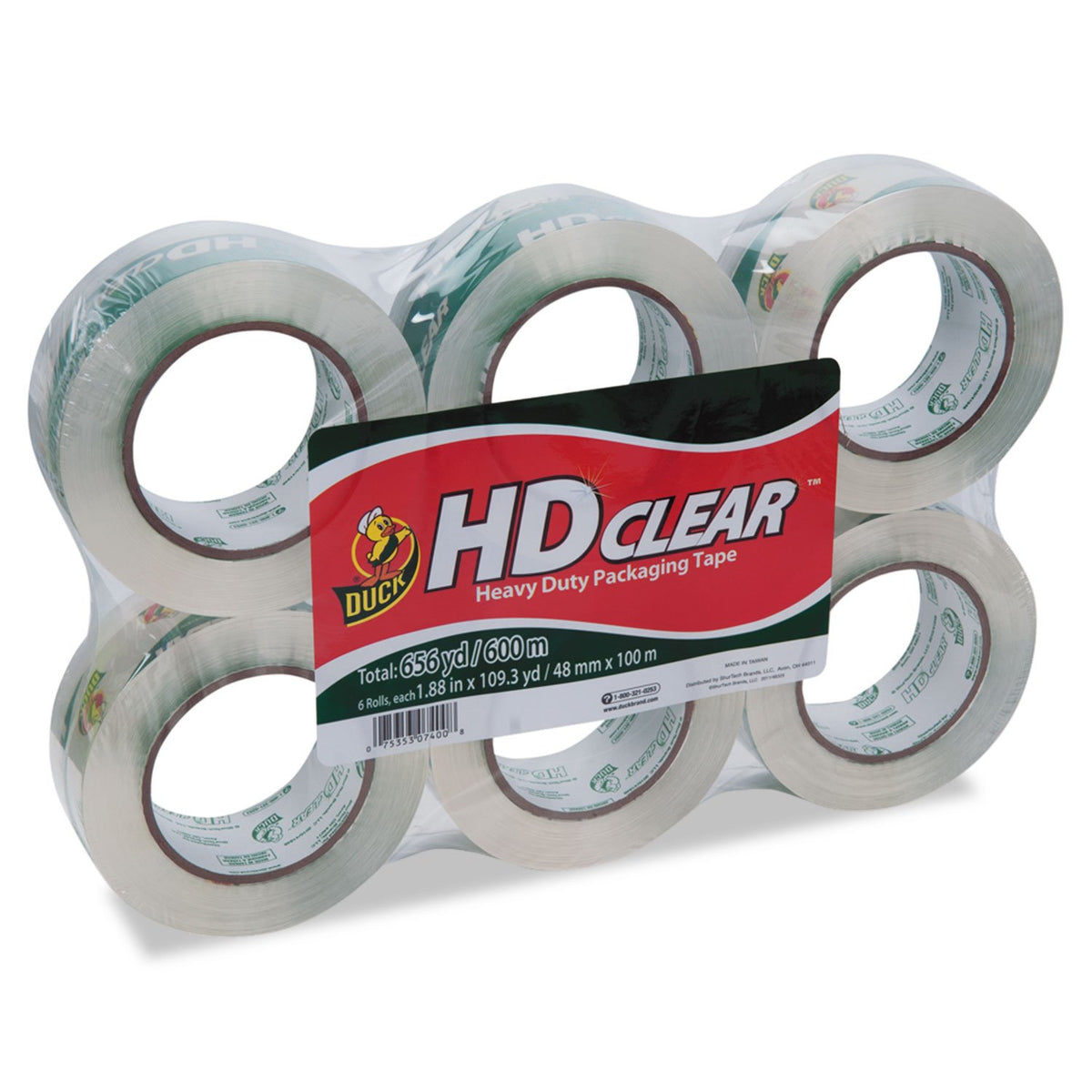 Duck HD Clear Packing Tape, 6 per Pack (DUC299016)