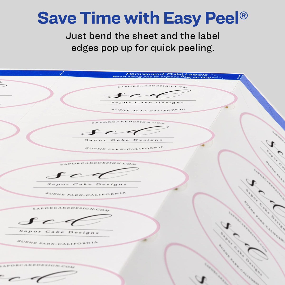 Avery Printable Blank Oval Labels, 1.5" x 2.5", Glossy White, 180 Customizable Labels (22804)