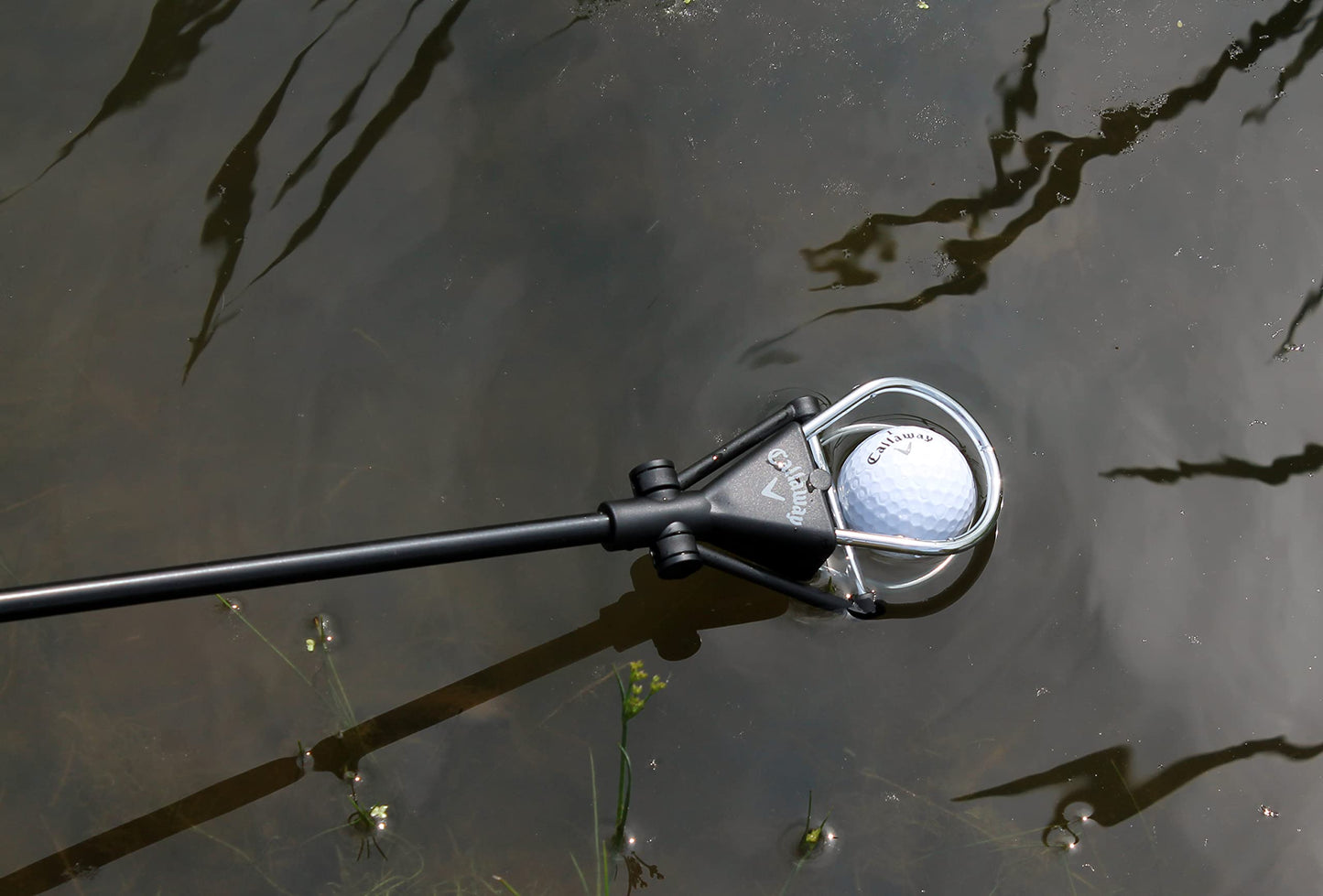 Callaway Golf Ball Retriever for Water, Telescopic with Dual-Zip Headcover, Black, 15 Feet