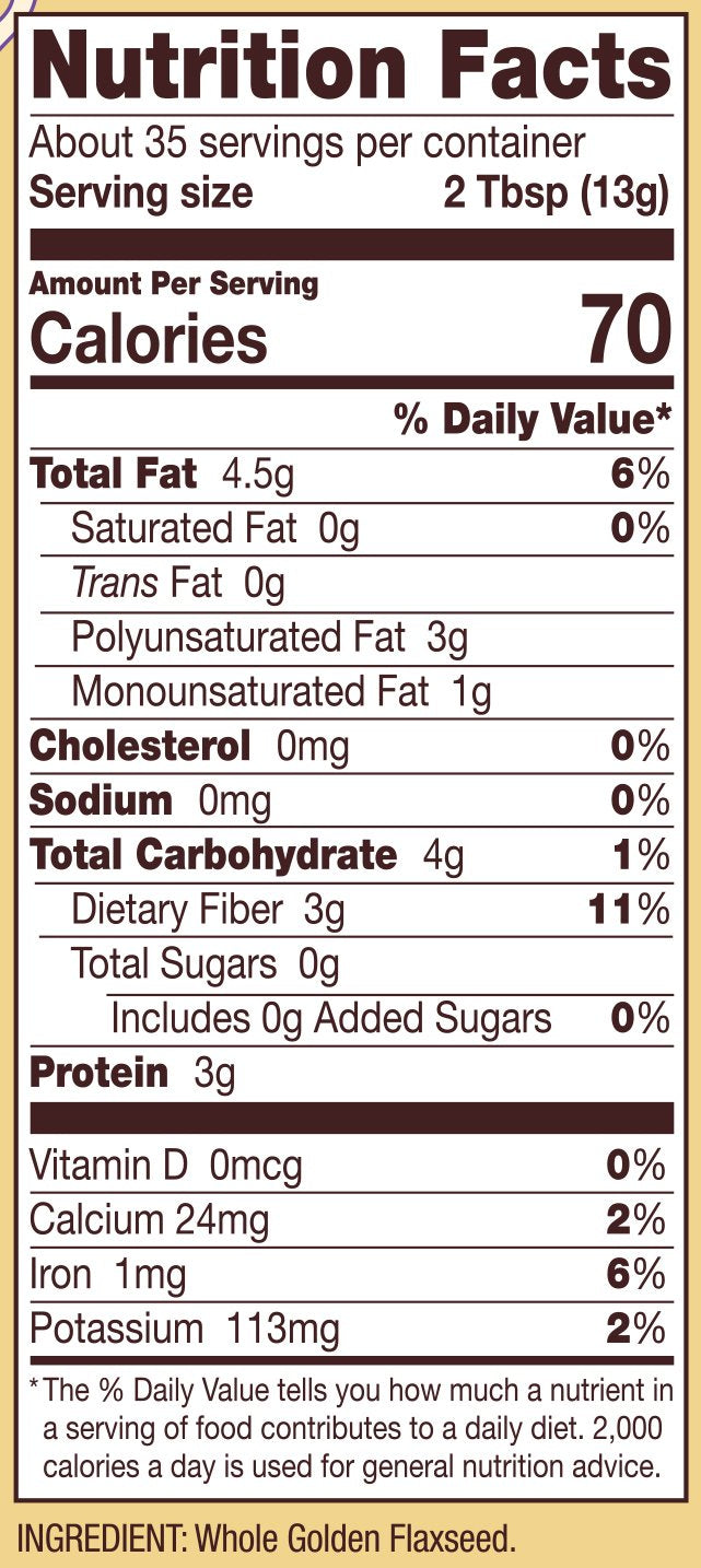 Bob's Red Mill Golden Flaxseed Meal, 16oz (Pack of 1) - Non GMO, Vegan, Paleo Friendly, Keto Friendly, Kosher