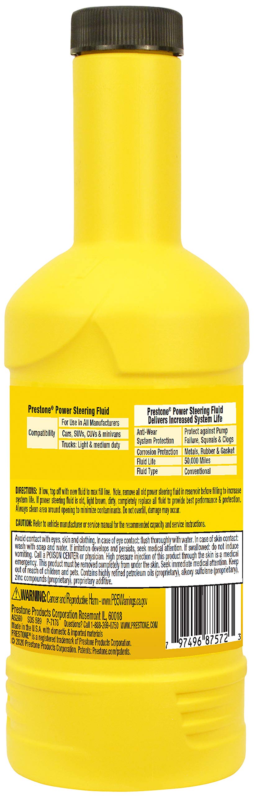 Prestone AS260 Power Steering Fluid - 12 oz.