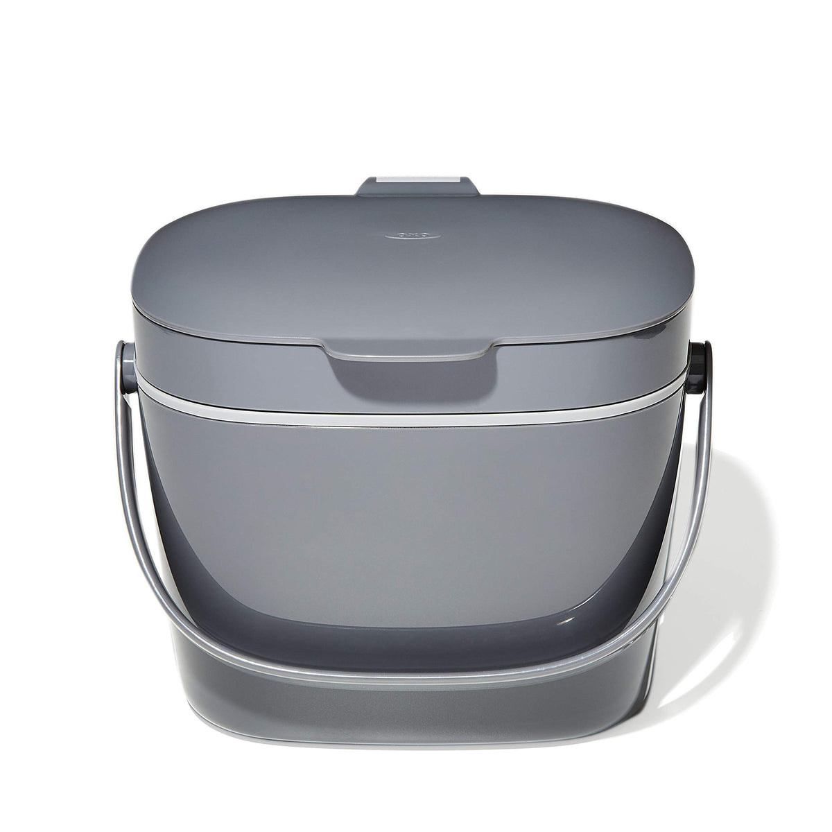 OXO Good Grips EASY-CLEAN COMPOST BIN - CHARCOAL - 1.75 GAL/6.62 L, Plastic, 8.3"L x 10.15"W x 12"H