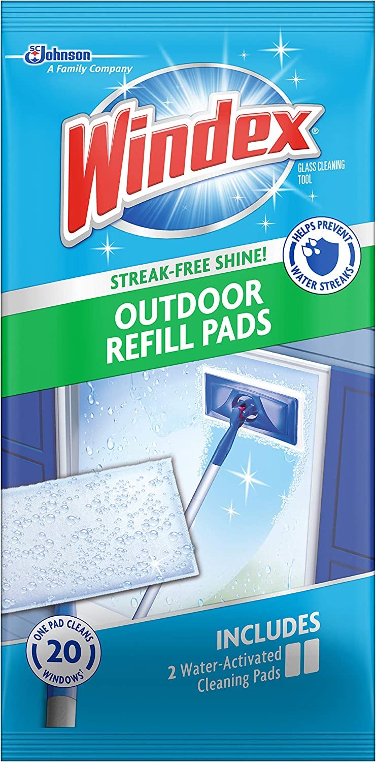 Windex Outdoor Refill Pads 2 Count (2 Count (Pack of 4))