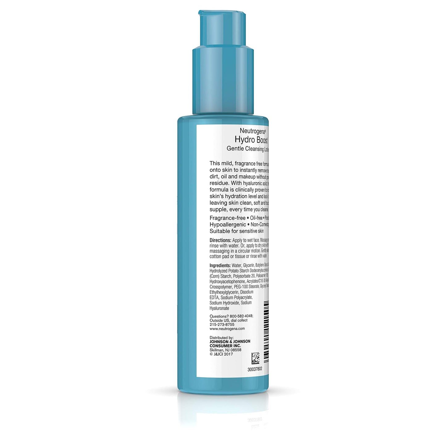 Neutrogena Hydro Boost Gentle Cleansing Lotion 5 Ounce Fragrance-Free (147ml)