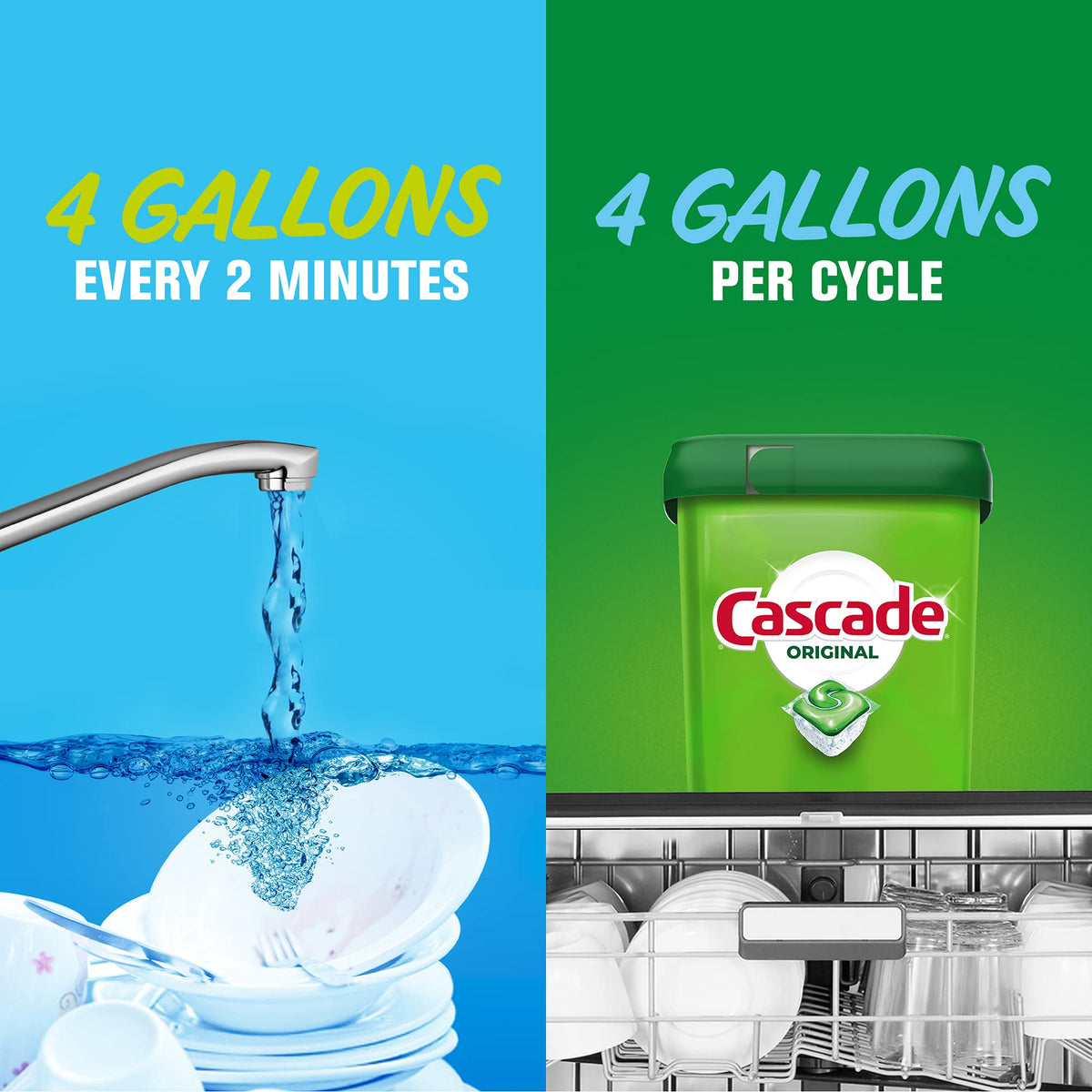 Cascade ActionPacs Dishwasher Detergent, Fresh Scent, 85-Count