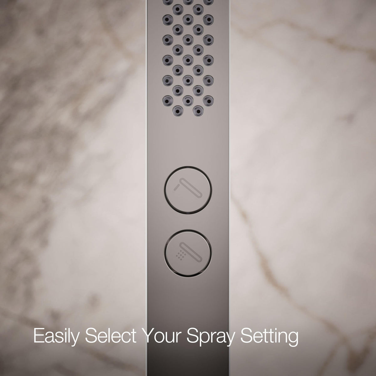 Kohler 21336-TT Shift®+ Square two-function handshower, 2.5 gpm, Vibrant Titanium