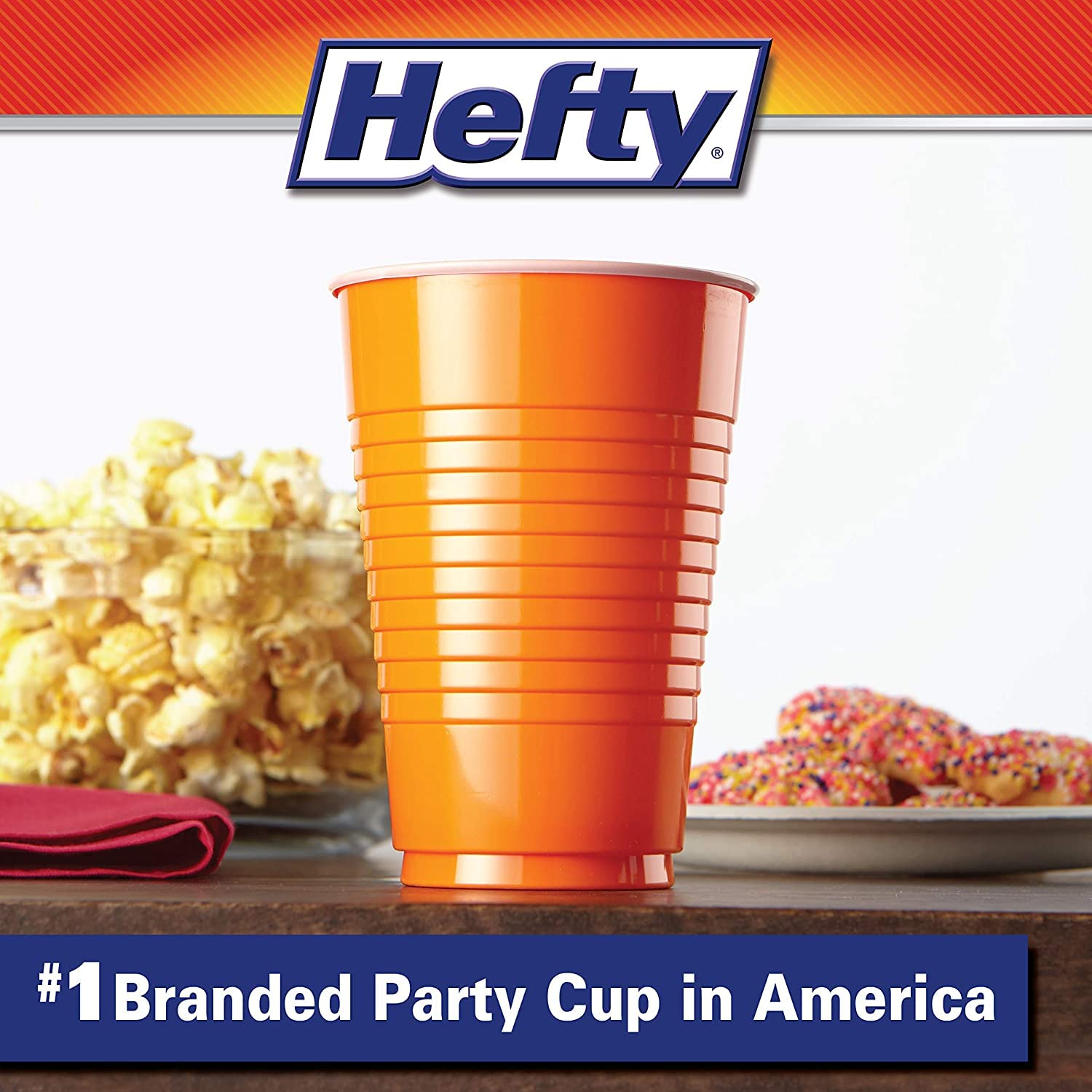 Hefty Party Cup Variety Pack, Disposable Plastic Party Cups, Easy Grip & Durable, Assorted Color Cup Variety Pack, 16-Ounce Cups, 100 CT Per Pack (Pack of 2)