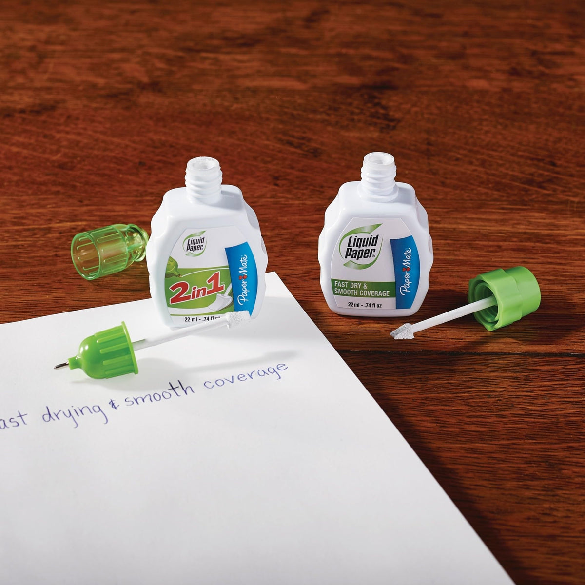 Paper Mate Liquid Paper Fast Dry Correction Fluid, 22 ml, 3 Count