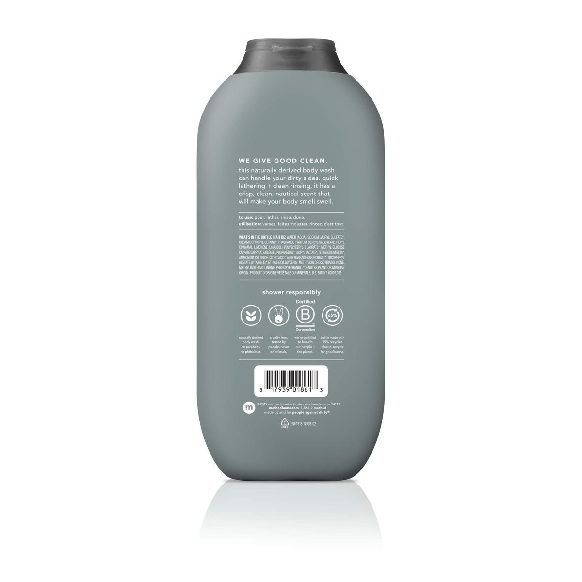 Method Men, 3-pack Body Wash 18 Oz Each (Sea + Surf, Cedar + Cypress, Juniper + Sage)