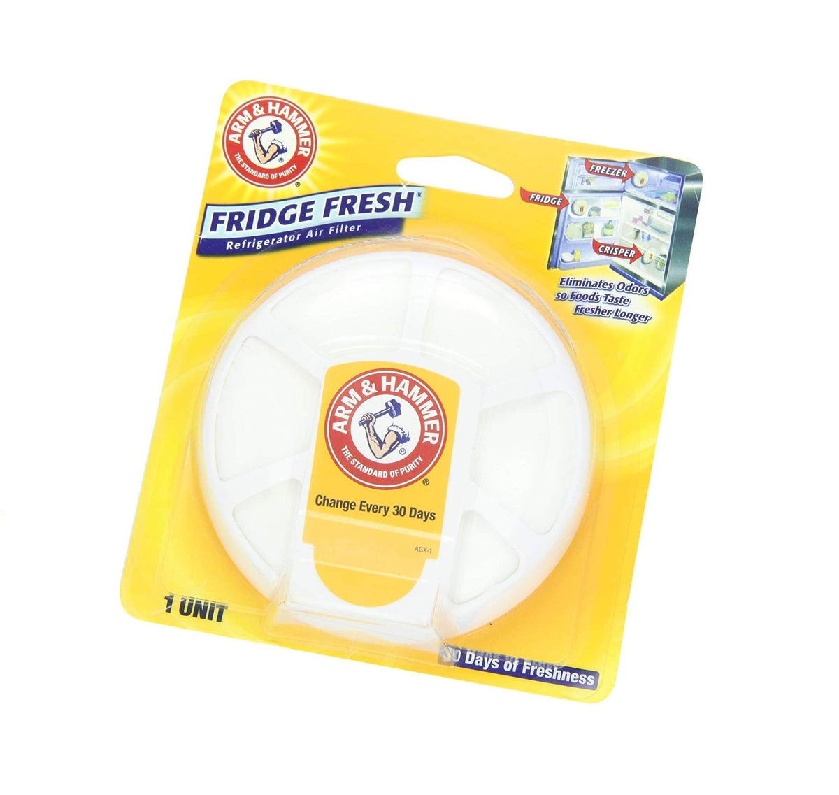 Arm & Hammer Fridge Fresh Refrigerator Air Filter (Pack of 8)